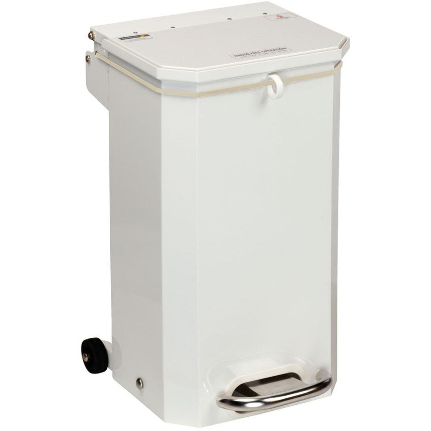 Flame Retardant Hands Free Bin - 20 litre White