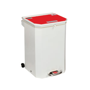 Flame Retardant Hands Free Bin - 50 Litre Red