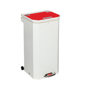 Flame Retardant Hands Free Bin - 70 Litre Red