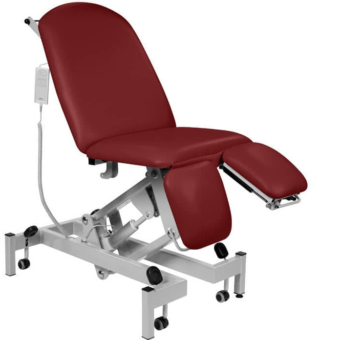 Fusion Electric Height Split Foot Section Treatment Chair - Fixed Seat, Gas Assist Head