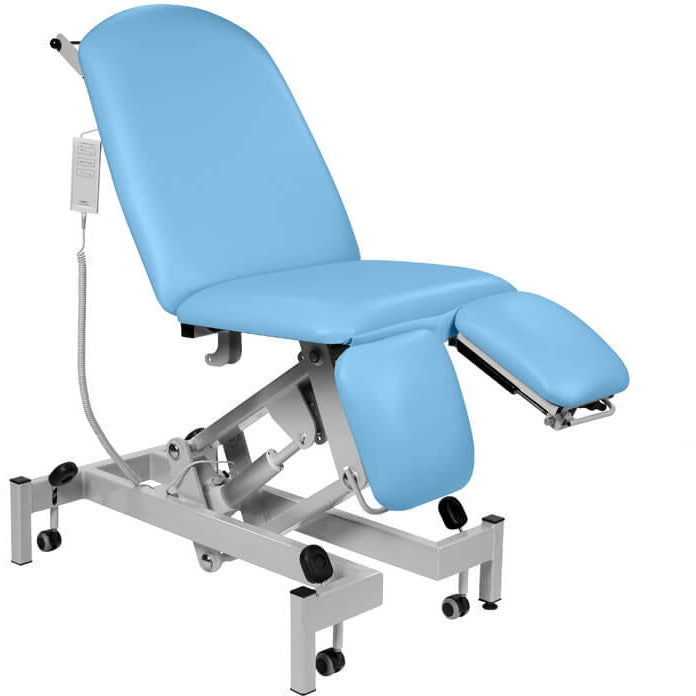 Fusion Electric Height Split Foot Section Treatment Chair - Fixed Seat, Gas Assist Head