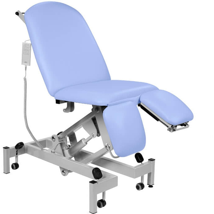 Fusion Electric Height Split Foot Section Treatment Chair - Fixed Seat, Gas Assist Head