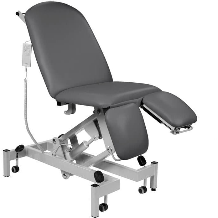 Fusion Electric Height Split Foot Section Treatment Chair - Fixed Seat, Gas Assist Head