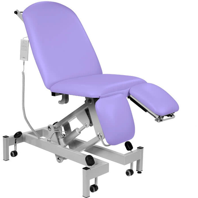 Fusion Electric Height Split Foot Section Treatment Chair - Fixed Seat, Gas Assist Head