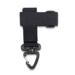 Glove Holder/Rope Accessory w/ Multi-Use Carabiner - Black Polyester