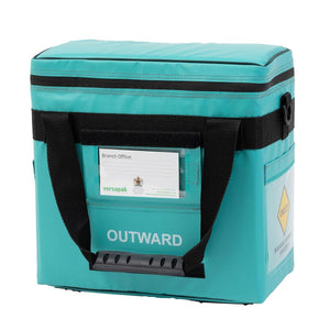 Green Small Insulated Pathology Sample Carrier - 305mm x 305mm x 170mm