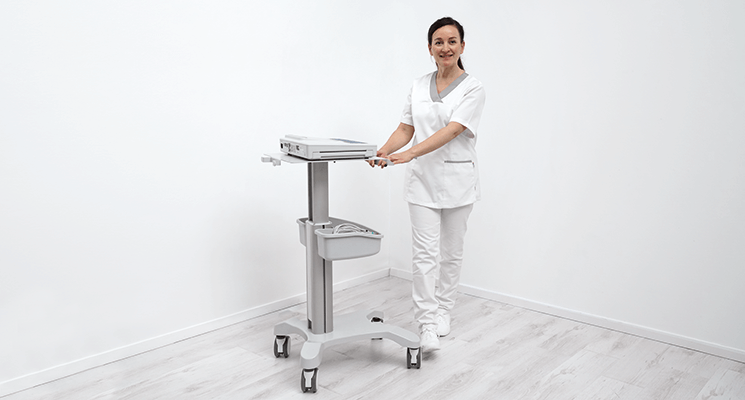 Height Adjustable ECG Cart - Compatible with all seca ECG Machines