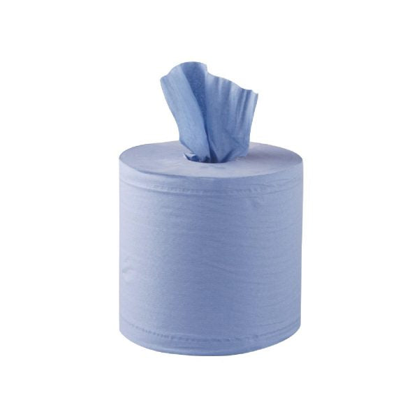 Hydi Blue Embossed Centrefeed Rolls - 2 Ply - 162mmx150m - Pack of 6 Rolls