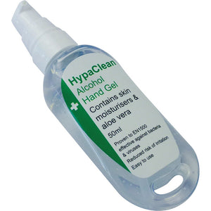 HypaClean Alcohol Hand Gel 50ml Pump