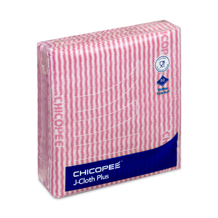 J Cloth Plus Medium Wipe Red 34x36cm (Pack of 50)