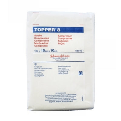 J&J Topper 8 Gauze Swabs: 5 x 5cm x 25 - 5PLY