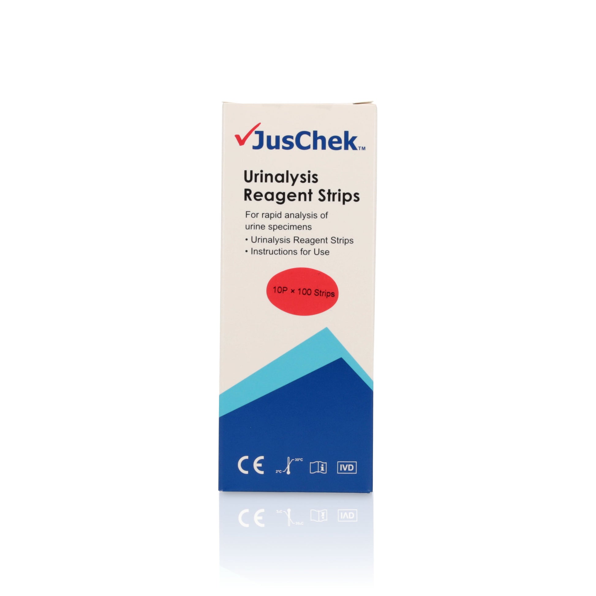 Juschek Urinalysis Strips - 10 Parameter (x100 Strips)