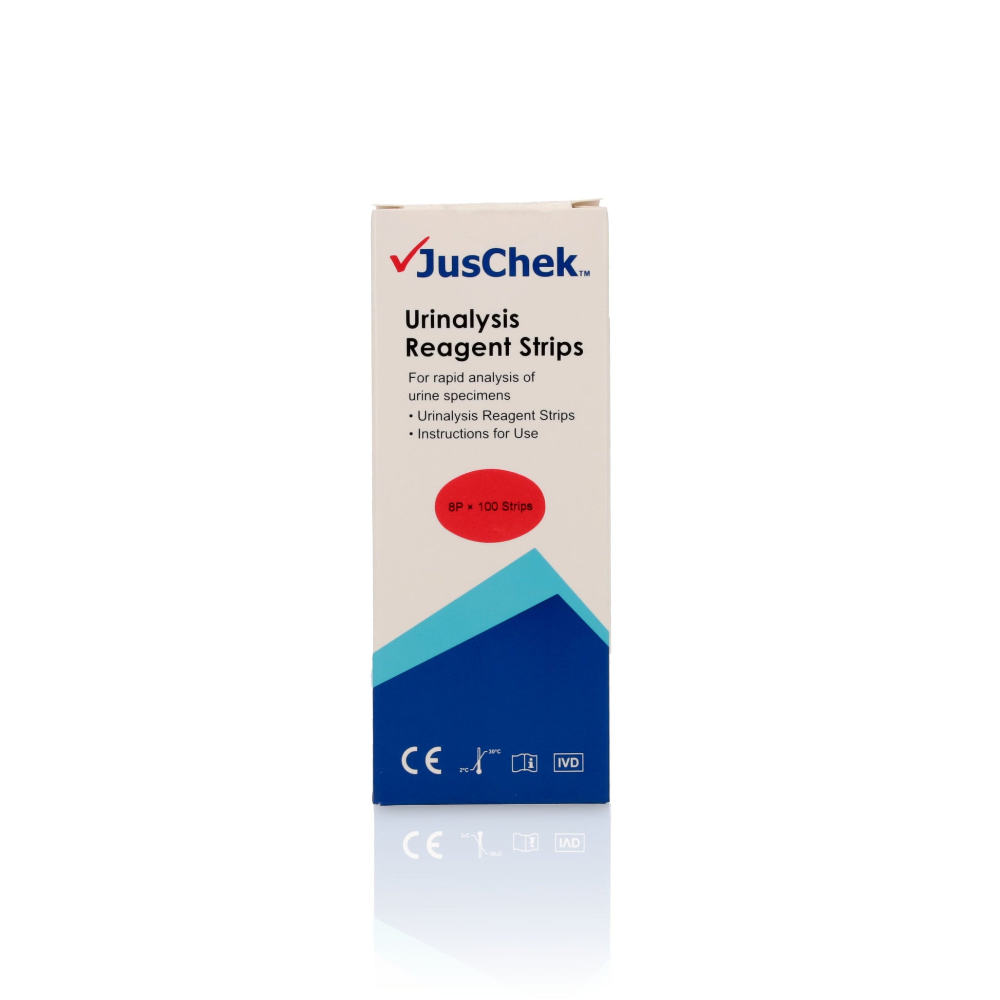 Juschek Urinalysis Strips - 8 Parameter (x100 Strips)