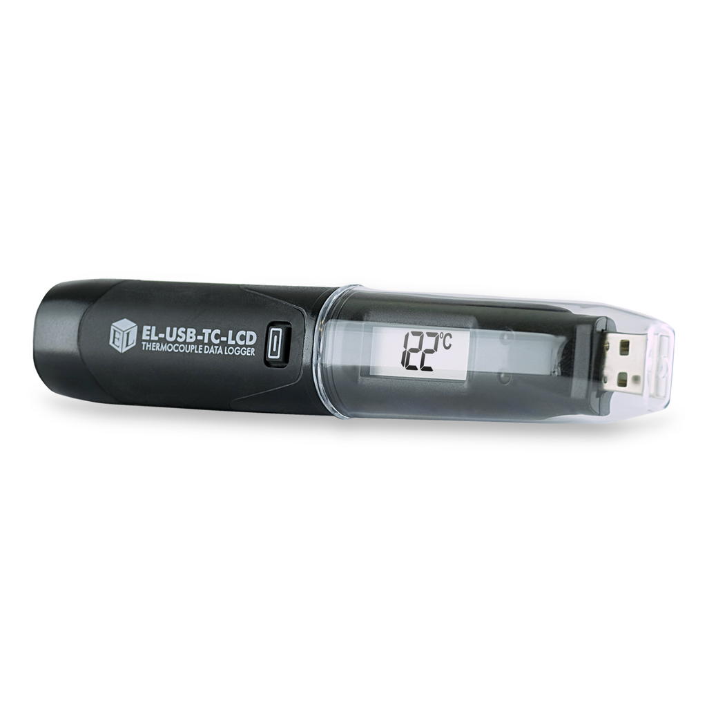 K, J, and T-type Thermocouple Temperature USB Data Logger with LCD