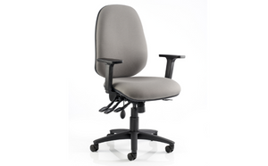 Kirton Task Chair with Arm Rests - Black