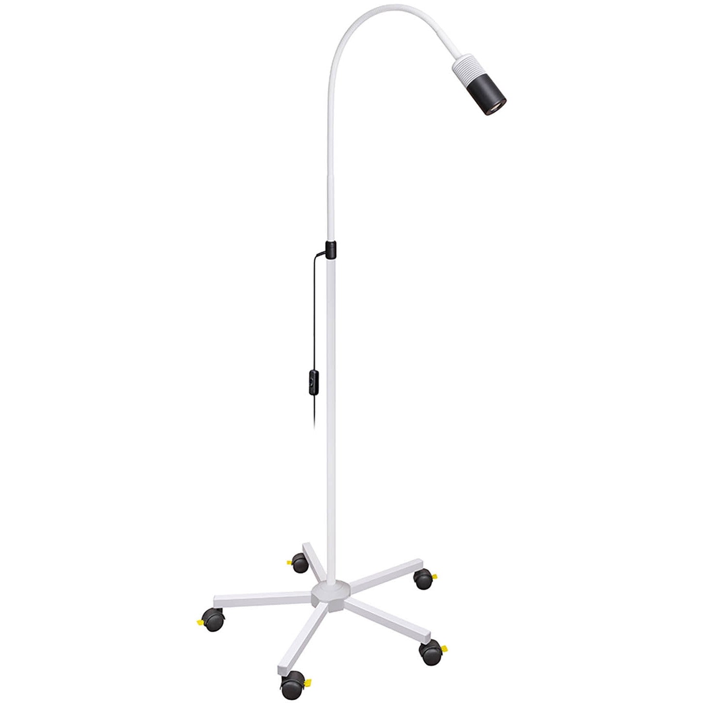 LED Examination Lamp FOCUS on 5-feet-stand - Powder Coated - White