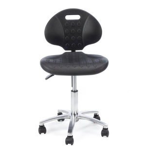 Laboratory Chair - Standard - Height range 45-59cm - Castors fitted - Black