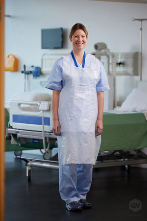 Latex Free Healthcare Apron - White - Roll of 200