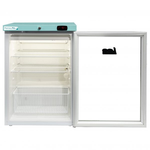 Lec Fridge 158L - Pharmacy Refrigerator - Under Counter Glass Door with Drawers - Bluetooth PPGR158BT-DWP