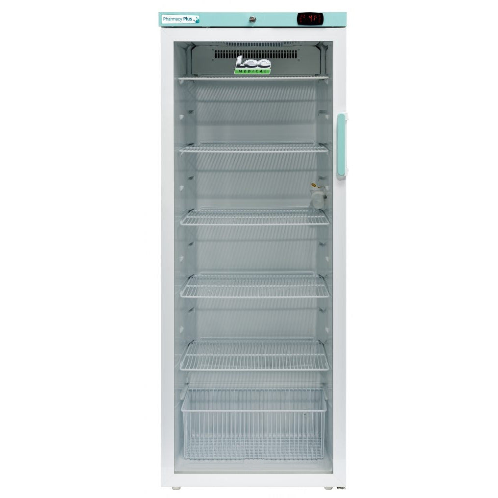 Lec Fridge 310L - Pharmacy Refrigerator - Freestanding Glass Door - Bluetooth PPGR310BT-LHH [Left Hinge]