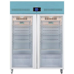 Lec PGR1200UK - 1200L Large Capacity Pharmacy Fridge - Glass Door