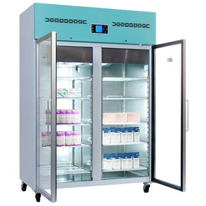 Lec PGR1200UK - 1200L Large Capacity Pharmacy Fridge - Glass Door