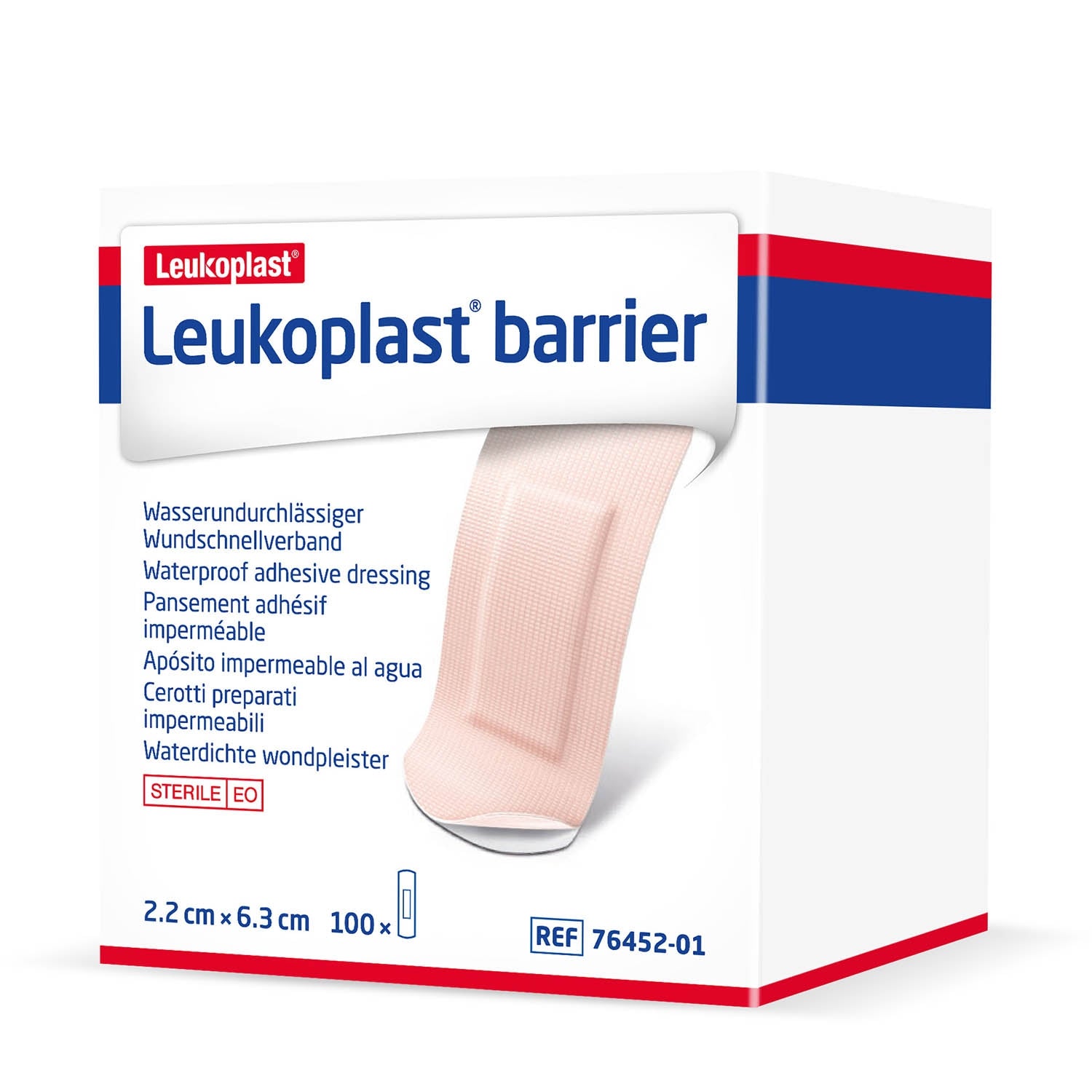 Leukoplast Barrier Dressings 6.3cm x 2.2cm x 100