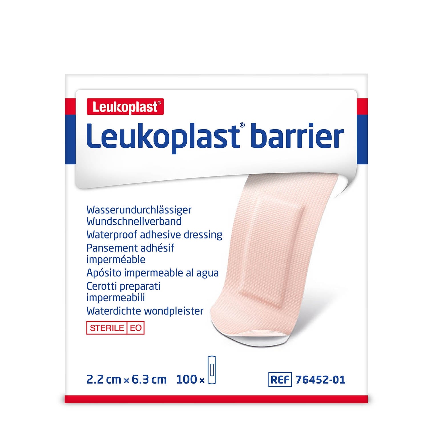 Leukoplast Barrier Dressings 6.3cm x 2.2cm x 100