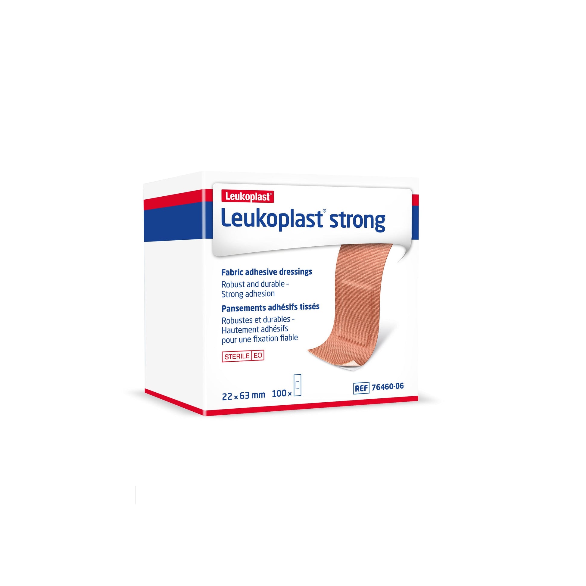 Leukoplast Strong 2.2cm X 6.3cm (Pack of 100).