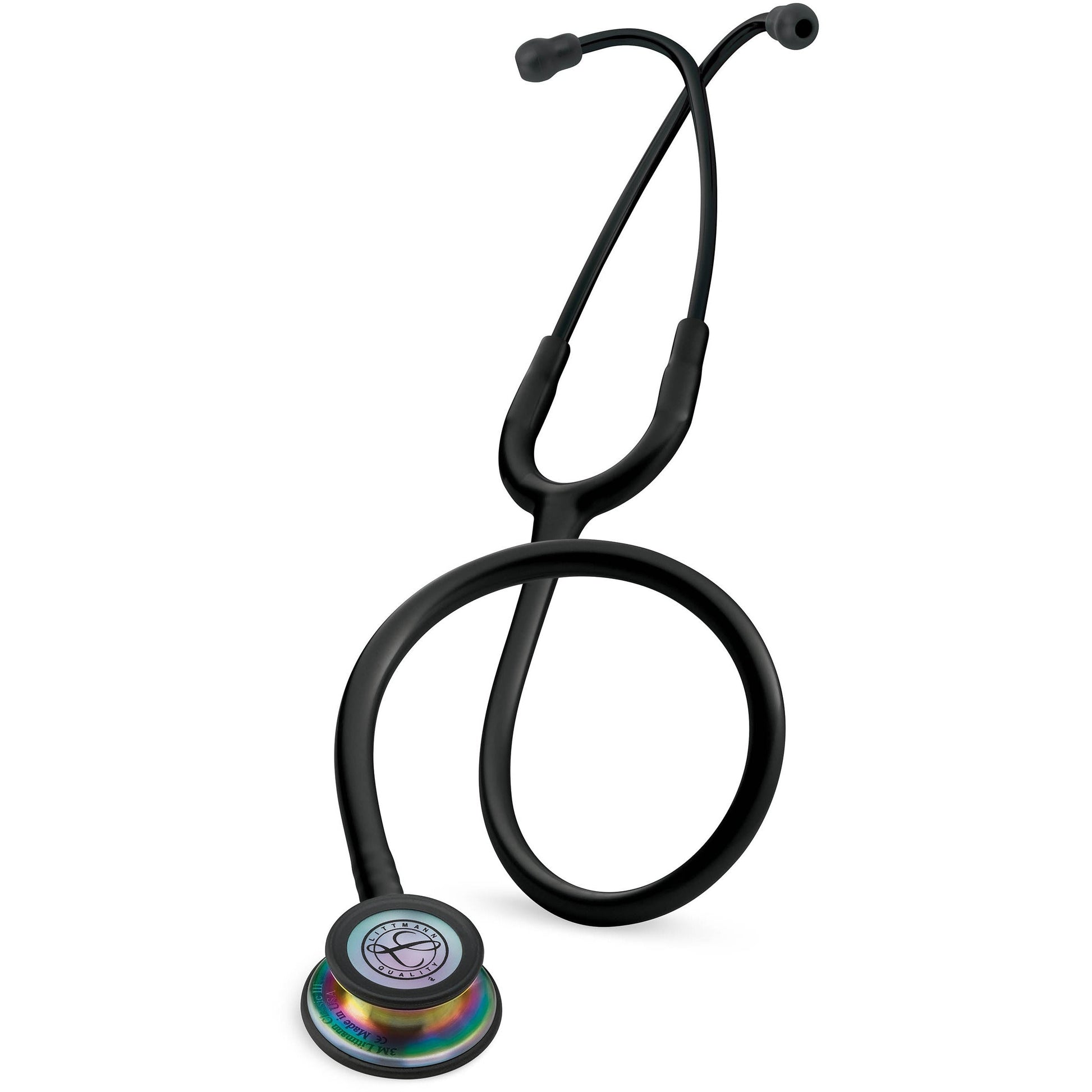 Littmann Classic III Monitoring Stethoscope: Black - Rainbow Finish 5870