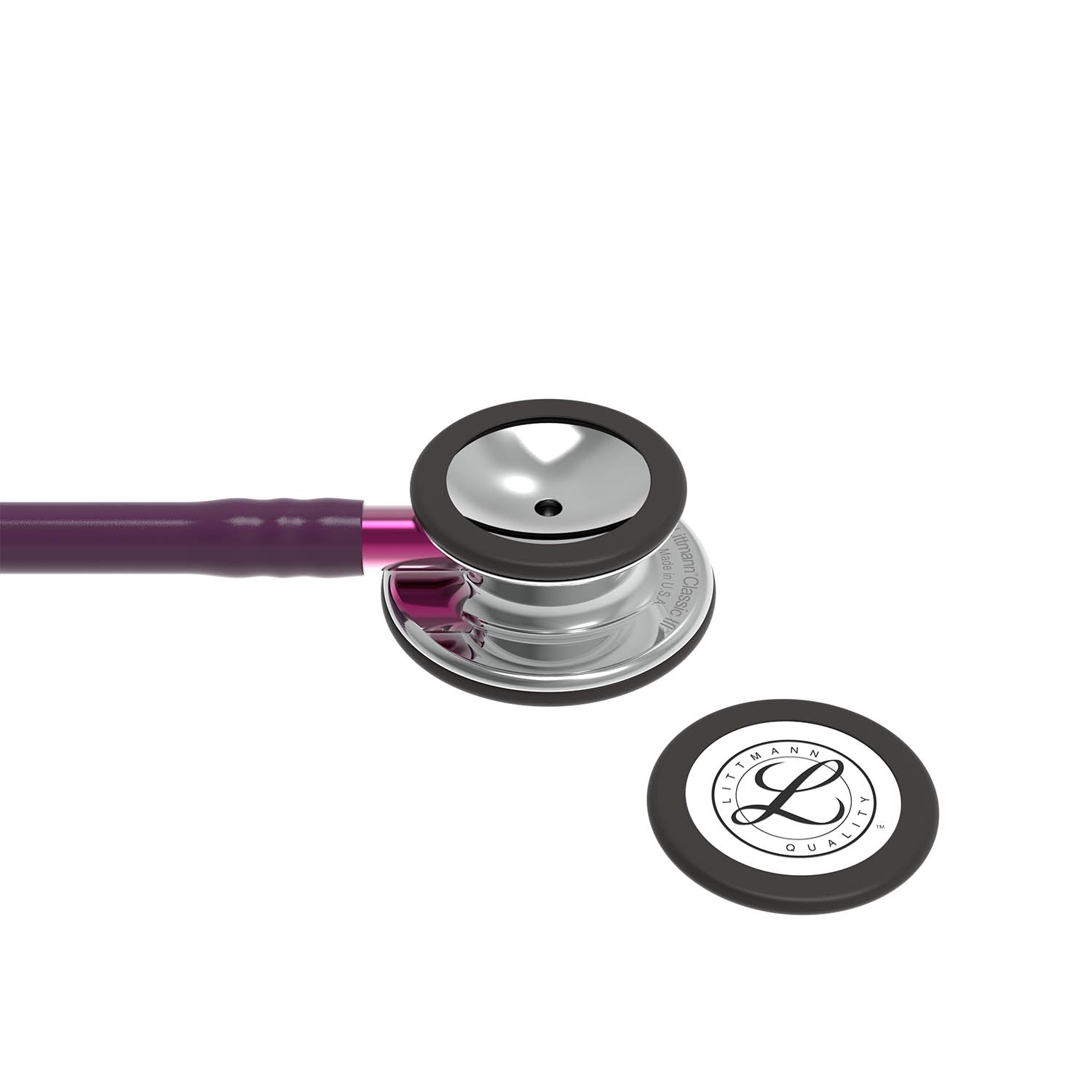 Littmann Classic III Monitoring Stethoscope: Mirror & Plum - Pink Stem 5960