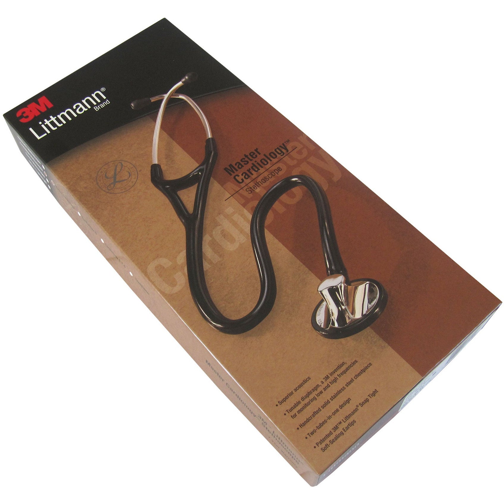 Littmann Master Cardiology Stethoscope: All Black 2161