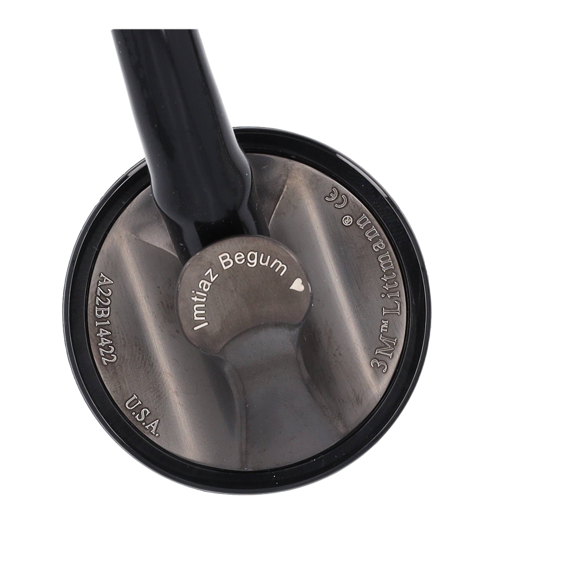 Littmann Master Cardiology Stethoscope: Black & Smoke 2176