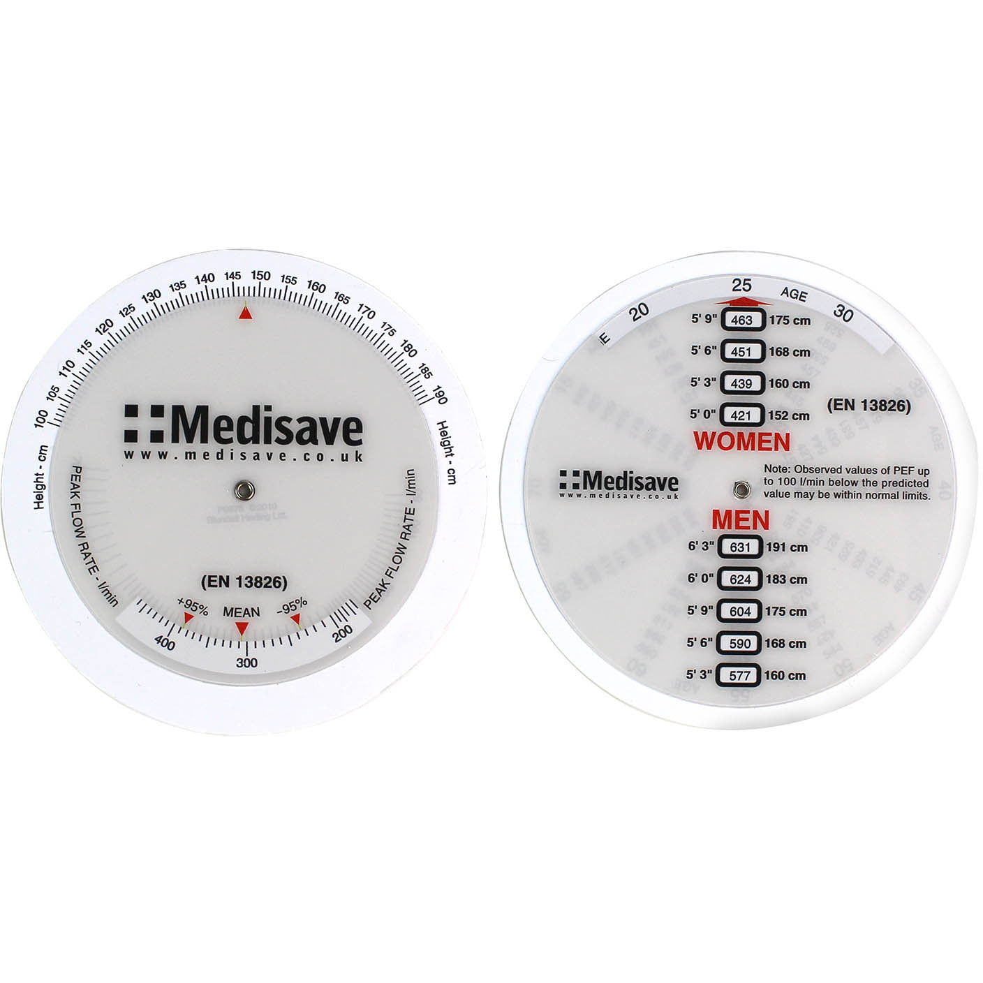 Lung Function Calculator 3 Discs