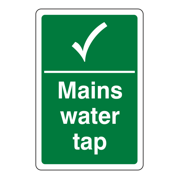 Mains Water Tap Sign