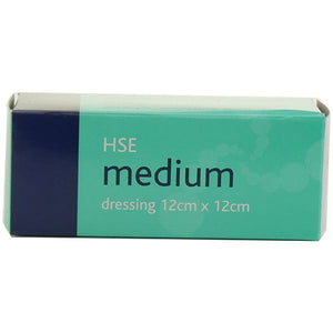 Medium HSE Dressing 12cm x 12cm Sterile Boxed