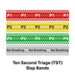 NHS Ten Second Triage (TST) A5 Aide-Mémoire Card - Single