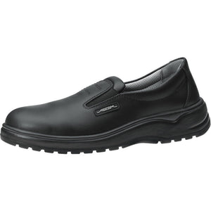 Occupational shoes light Loafer - Black Smooth Leather