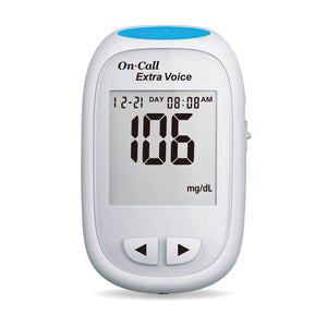 On Call Extra Voice Enabled Blood Glucose Meter