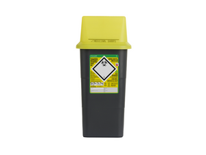 Sharpsafe® Grey Sharps Bin - Yellow Lid