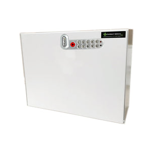 Pod Locker, 320mm X 420mm X 160mm | Bottom Hinge, No Shelf | Push Button Key Code