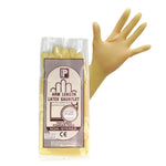 Premier Arm Length Latex Gauntlet PF Rubber Gloves (M)