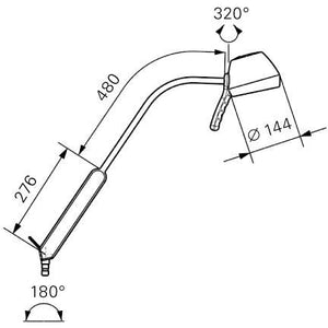 Provita 35 Watt Examination Lamp with Flexible Gooseneck Arm - LED