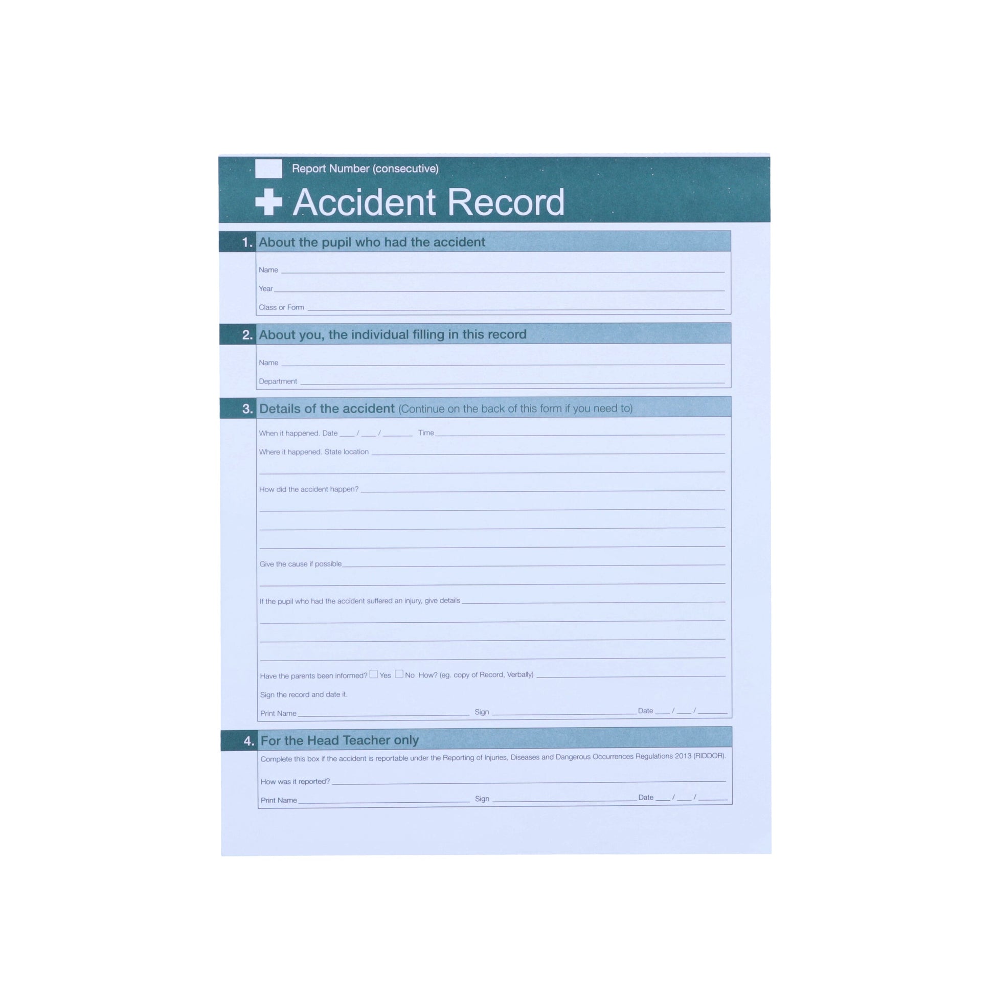 Pupil Accident Book