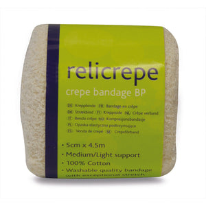 Relicrepe Bandage BP White 5cm x 4.5m