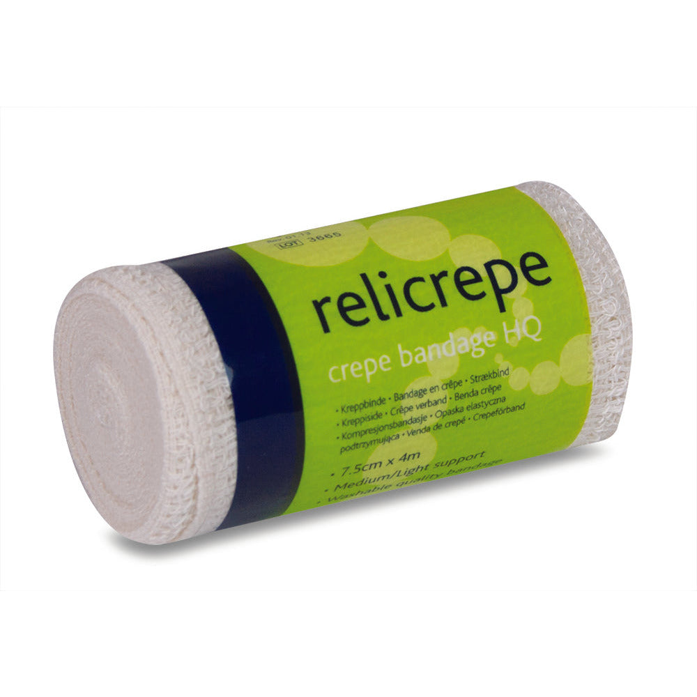 Relicrepe Bandage HQ White 7.5cm x 4 m