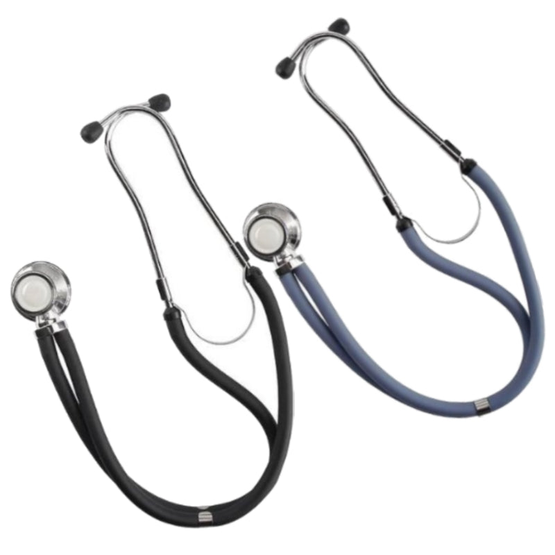 Riester Ri-Rap Double Tube 40cm Stethoscope - Blue - Chrome Plated