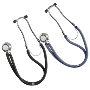 Riester Ri-Rap Double Tube 80cm Stethoscope - Black - Chrome Plated