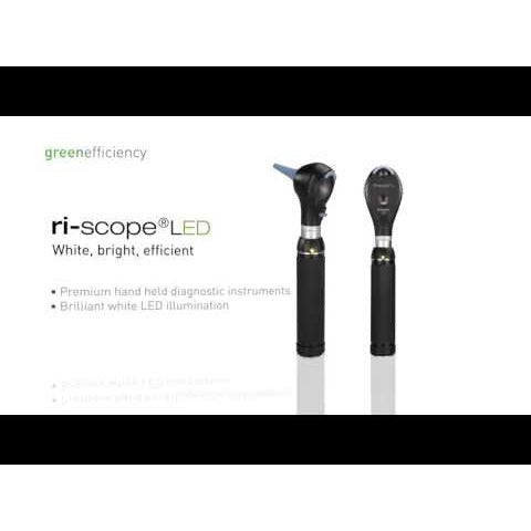 Riester e-scope Fibre Optic LED Otoscope - Black