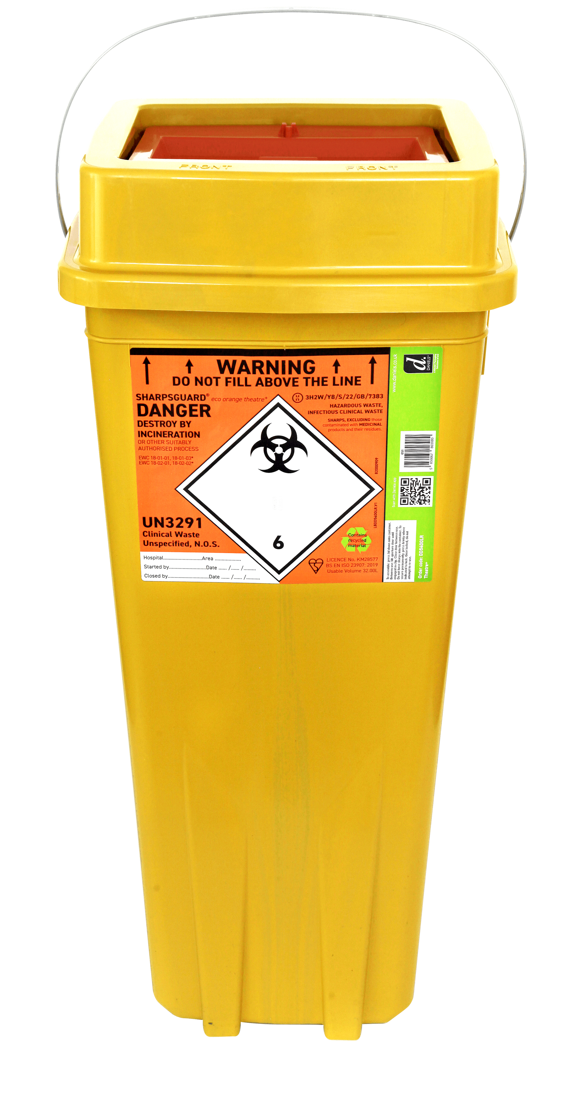 SHARPSGUARD® orange theatre⁺ 4 pack of bins